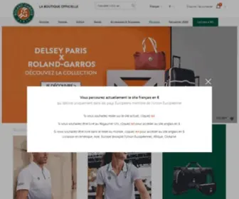 Storerolandgarros.com(Roland-Garros, la Boutique Officielle en ligne) Screenshot