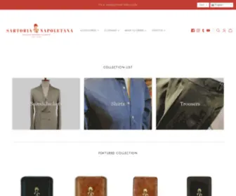 Storesartorianapoletana.com(Sartoria Napoletana Exclusive Bespoke Tailoring) Screenshot