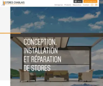 Storeschablais.ch(Stores Chablais SA) Screenshot