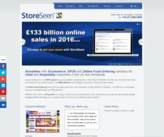 Storeseen.com(Custom designed ecommerce websites pre) Screenshot