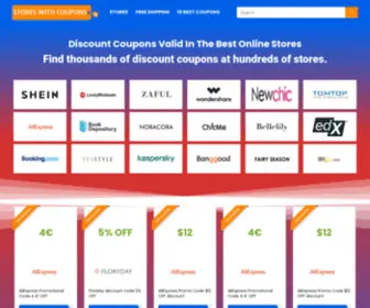 Storeswithcoupons.com(Stores with valid discount coupon) Screenshot