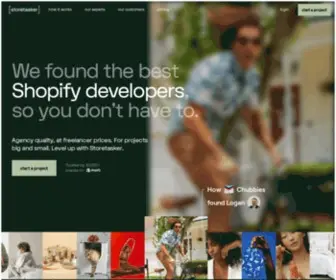 Storetasker.com(Hire vetted Shopify Experts) Screenshot