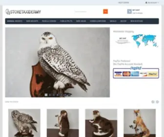 Storetaxidermy.com(The Store of Taxidemy) Screenshot