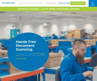 Storetec.net(The Experts in Document Scanning) Screenshot