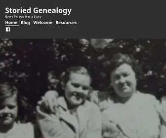 Storiedgenealogy.com(Every Person Has a Story) Screenshot