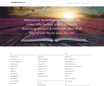 Storiesforpreaching.com(Sermon illustrations) Screenshot