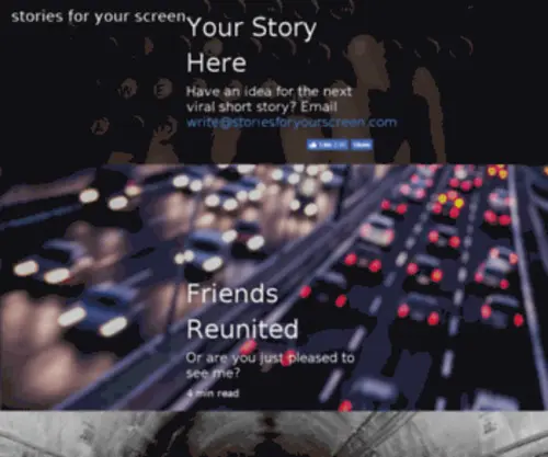 Storiesforyourscreen.com(Stories for your screen) Screenshot