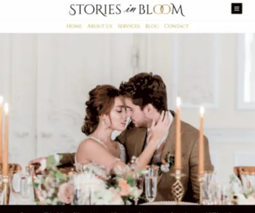 Storiesinbloom.com(Wedding Planning and Design) Screenshot