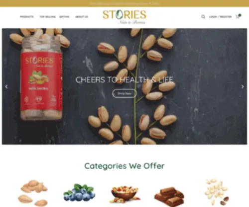 Storiesnutsberries.com(Premium Nuts & Berries in India) Screenshot