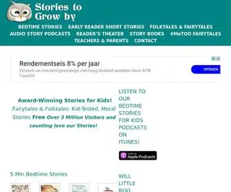 Storiestogrowby.org(Free Online Stories for Kids) Screenshot