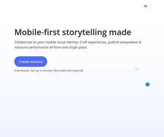 Storifyme.com(Mobile-native formats in your app & website) Screenshot