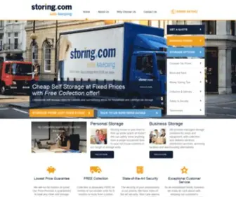 Storing.com(Self Storage Cheap Storage Units With FREE Collection & Delivery) Screenshot
