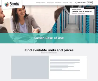 Storio.com(Anchorage Storage Units) Screenshot