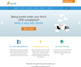 Storkk.com(Easy CPD compliance software for your company) Screenshot