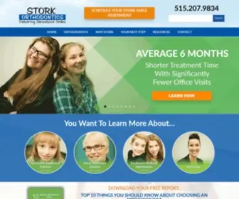 Storkorthodontics.com(West Des Moines IA Orthodontist) Screenshot