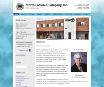 Storm-Larsen.com(Storm-Larsen & Company, Inc) Screenshot