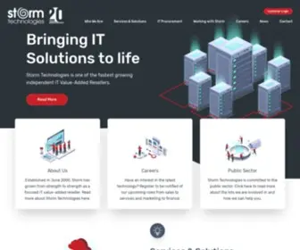 Storm-Technologies.com(Bringing IT Solutions to life. Storm Technologies) Screenshot