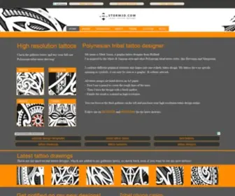 Storm3D.com(Maori & Samoan tribal tattoo designer Mark Storm) Screenshot