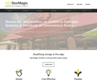 Stormagic.com(Virtualized Storage) Screenshot