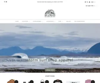 Stormcanada.ca(Shop Online for Wetsuits and Apparel) Screenshot