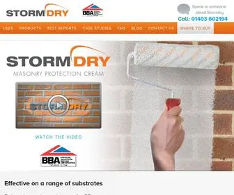 Stormdry.com(BBA Approved Water Repellent Cream For Masonry) Screenshot