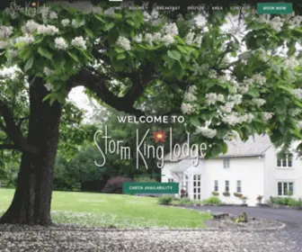 Stormkinglodge.com(Storm King Lodge Bed and Breakfast in Hudson Valley) Screenshot