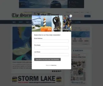 Stormlake.com(The Storm Lake Times) Screenshot
