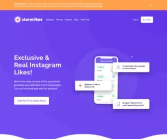 Stormlikes.com(Buy Real & Genuine Instagram Likes from $1.39) Screenshot
