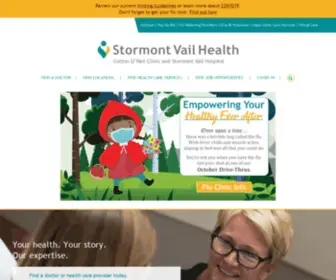 Stormontvail.org(Stormont Vail Health) Screenshot