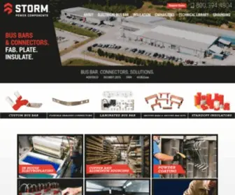 Stormpowercomponents.com(Bus Bar Manufacturer) Screenshot