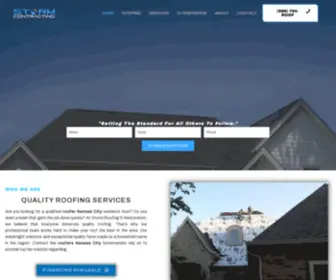 Stormroofingpro.com(Storm Contracting) Screenshot