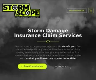 Stormscopellc.com(Public Adjusters) Screenshot