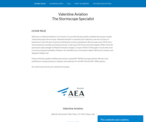 Stormscopes.com(Valentine aviation. our mission) Screenshot