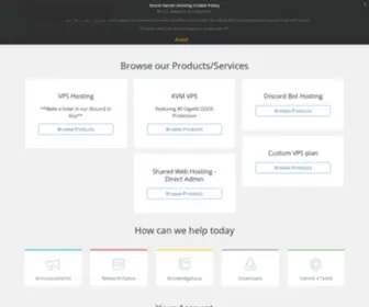 Stormserverhosting.com(Portal Home) Screenshot