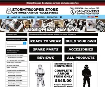 Stormtrooperstore.com(Stormtrooper Armor and Accessories) Screenshot