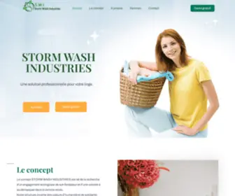 Stormwashindustries.com(Une solution professionnelle pour votre linge) Screenshot