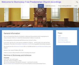 Stornowayfp.org(Reformed in doctrine) Screenshot