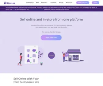 Storrea.com(Sell online and in) Screenshot