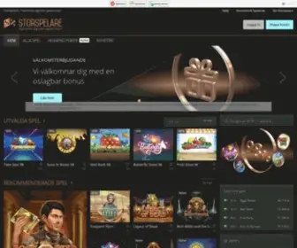 Storspelare.se(Storspelare) Screenshot