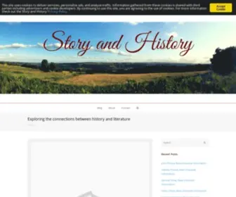 Storyandhistory.com(Exploring the connections between history and literature) Screenshot