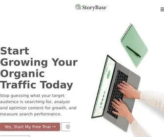 Storybase.com(A revolutionary new content research tool for Blog) Screenshot