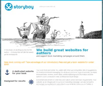 Storybay.com(Author website design) Screenshot