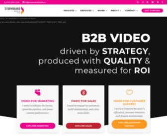 Storyboardmedia.co(B2B Video Marketing and Video Production) Screenshot