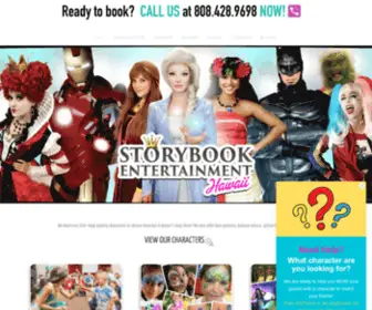 Storybookentertainmenthawaii.com(Character Parties Hawaii) Screenshot