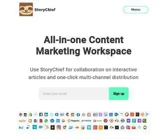 Storychief.io(Publishing) Screenshot