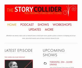 Storycollider.org(The Story Collider) Screenshot