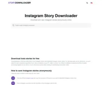 Storydownloader.net(Download Instagram Stories) Screenshot
