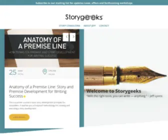 Storygeeks.com(The future of storytelling) Screenshot