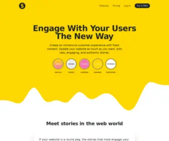 Storyhey.com(The easiest way to add stories to your site) Screenshot