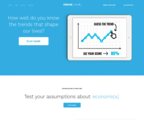 Storylinegame.com(The trend guessing game) Screenshot